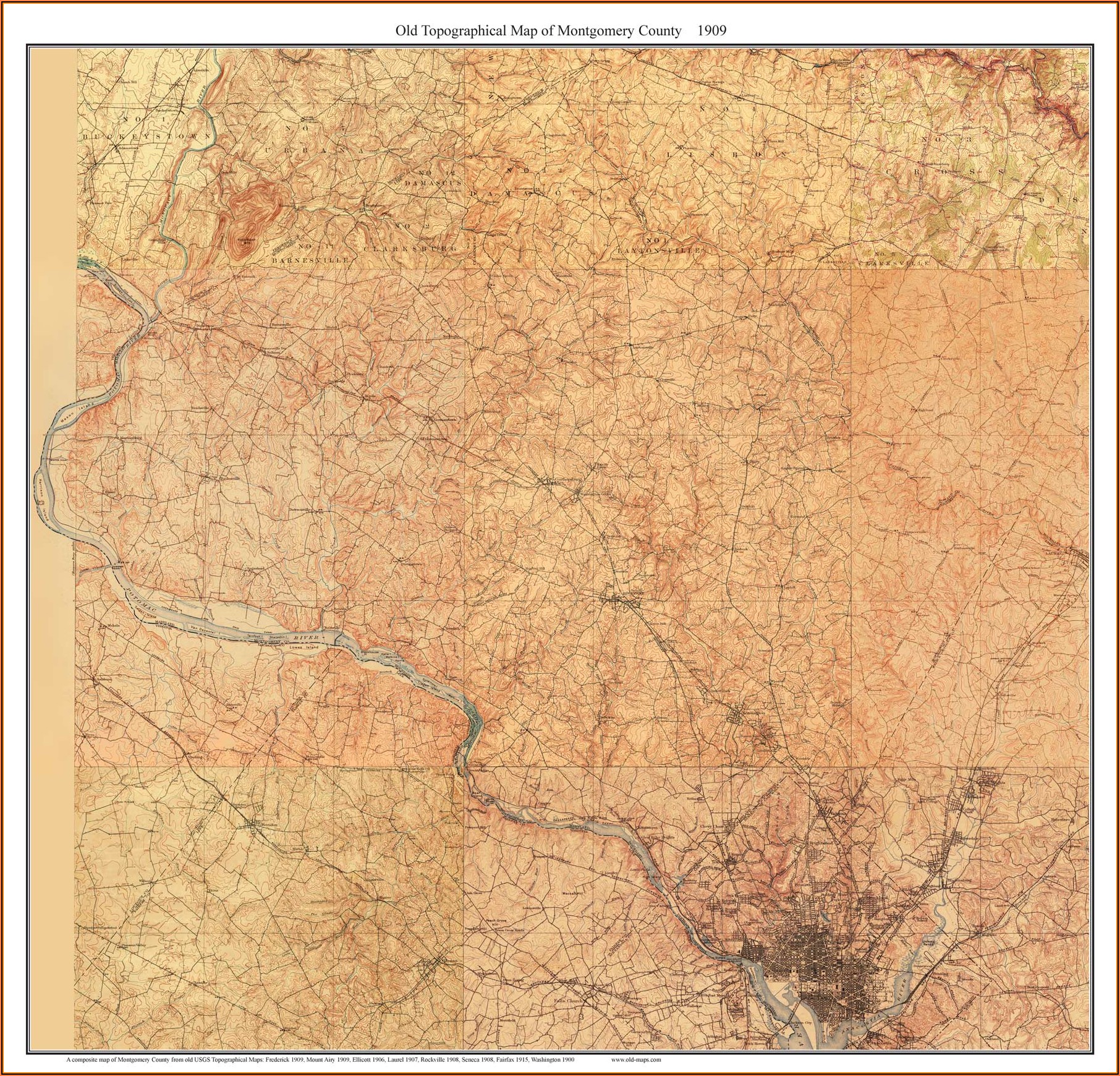 Old Topographic Maps Of Maryland