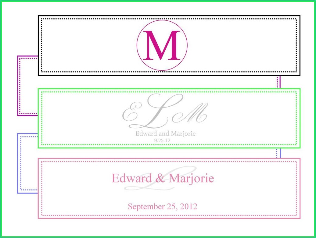 Personalized Water Bottle Labels Wedding Template Free