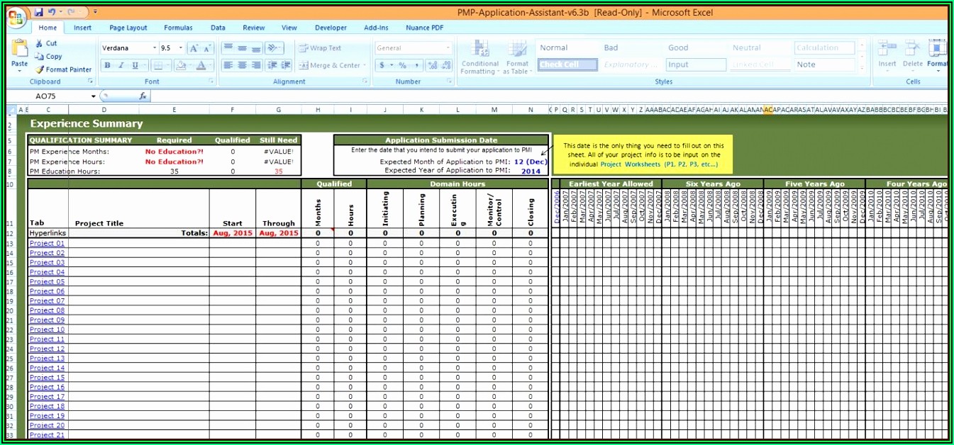 Project Management Template Google Sheets
