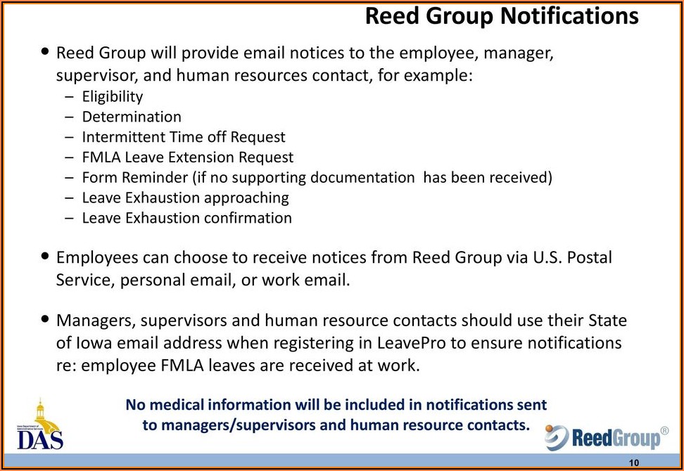 Reed Group Fmla Paperwork