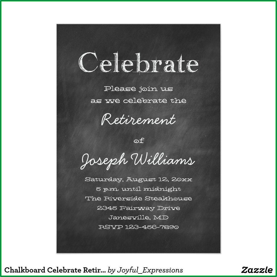 Retirement Celebration Invitation Template Free