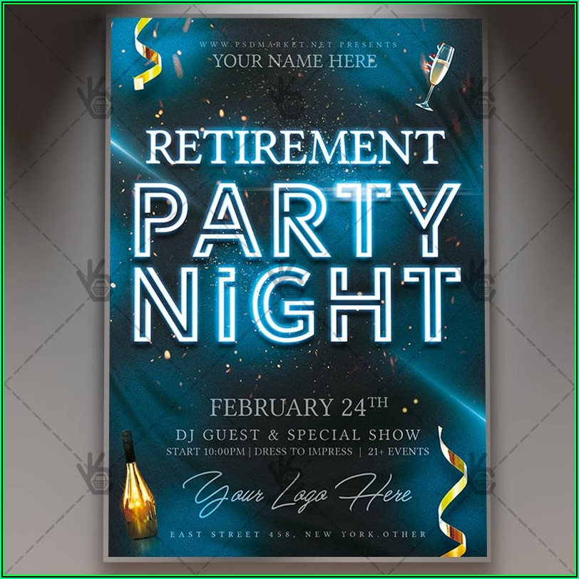 Retirement Party Template Flyer