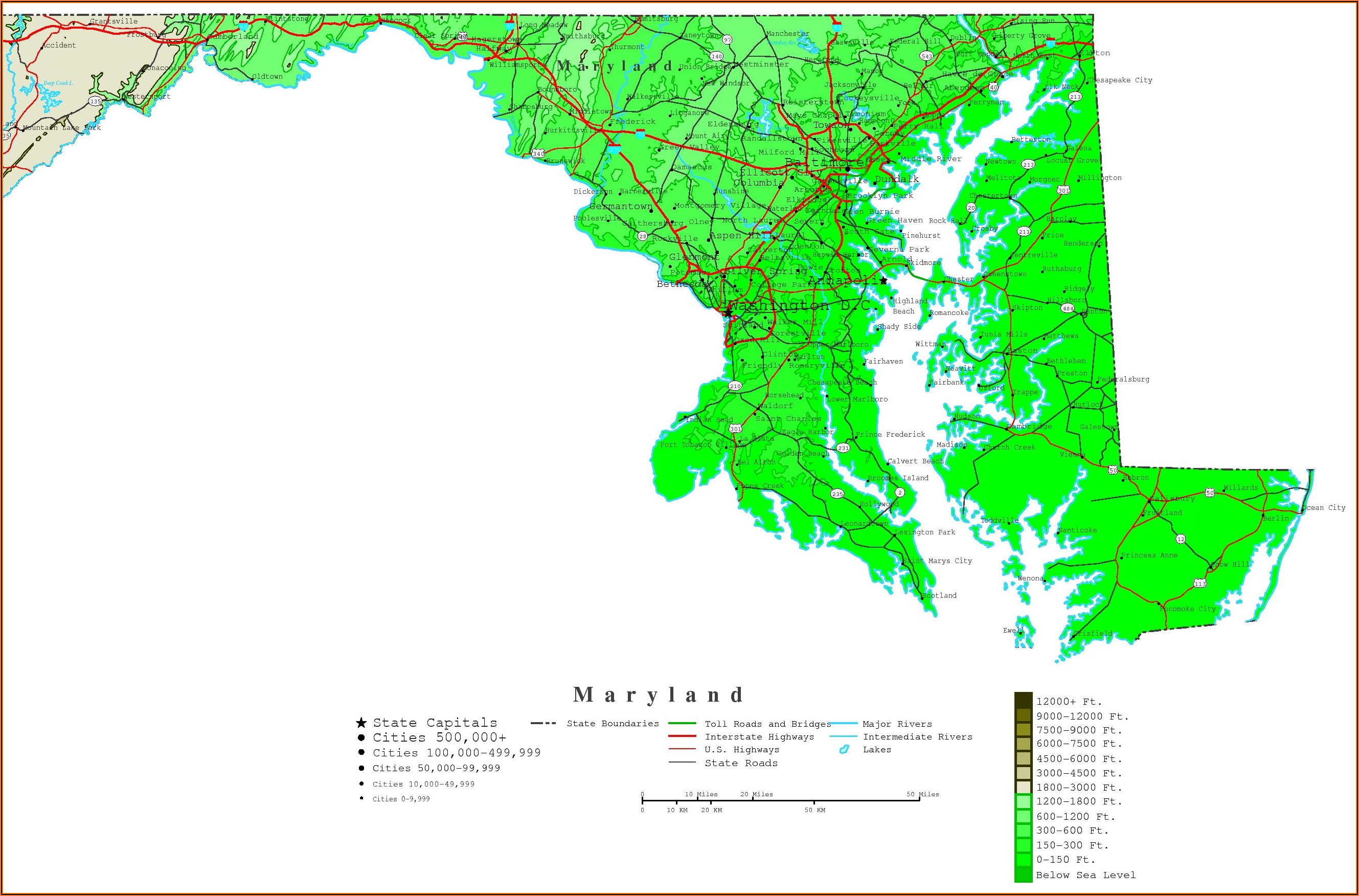 Topographic Maps Maryland Online