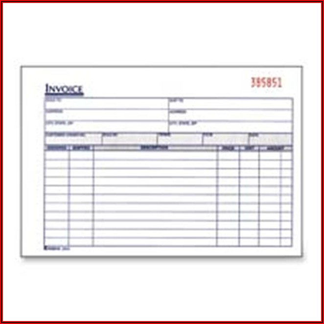 2 Part Carbonless Invoice Forms