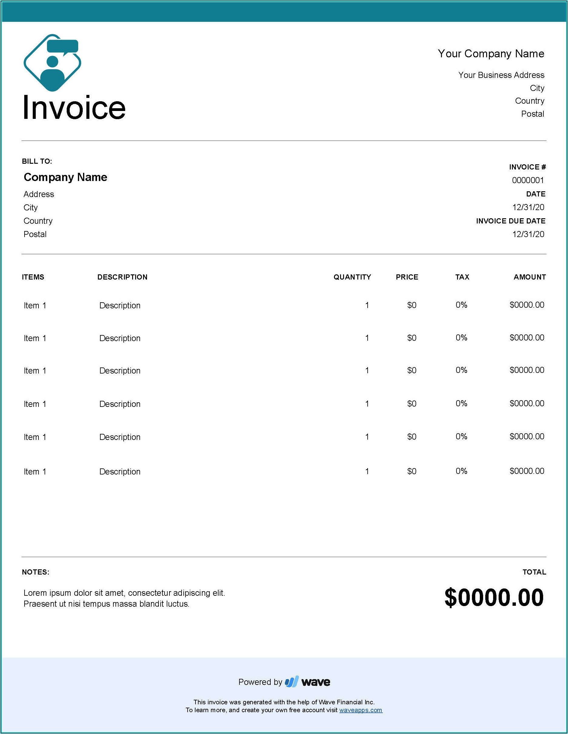 Consulting Invoice Templates Free