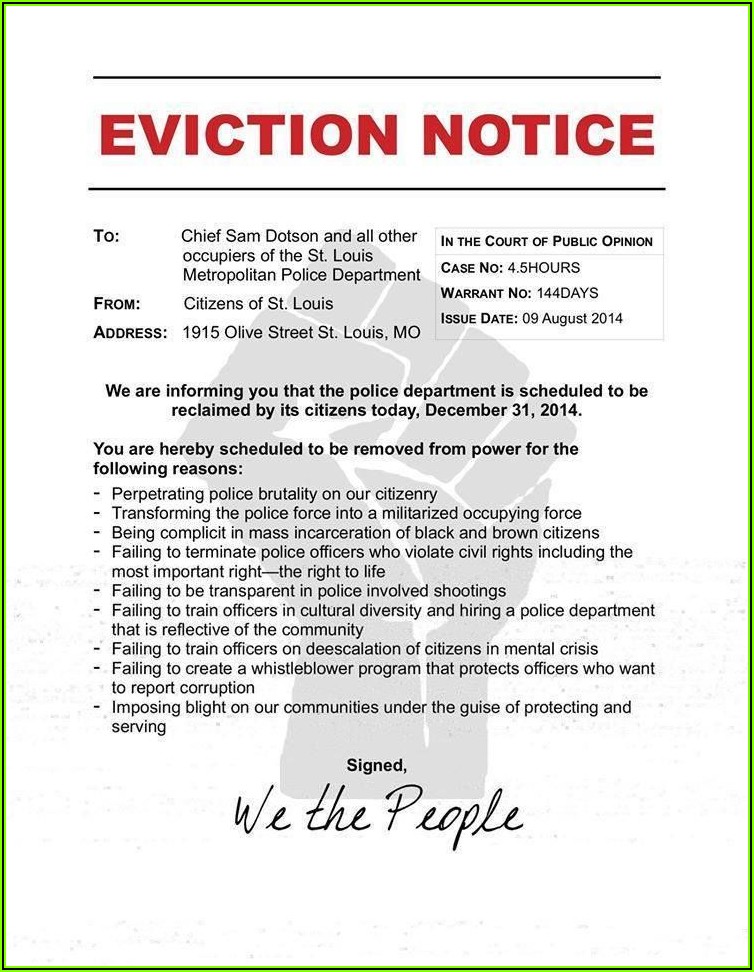 Eviction Notices Forms