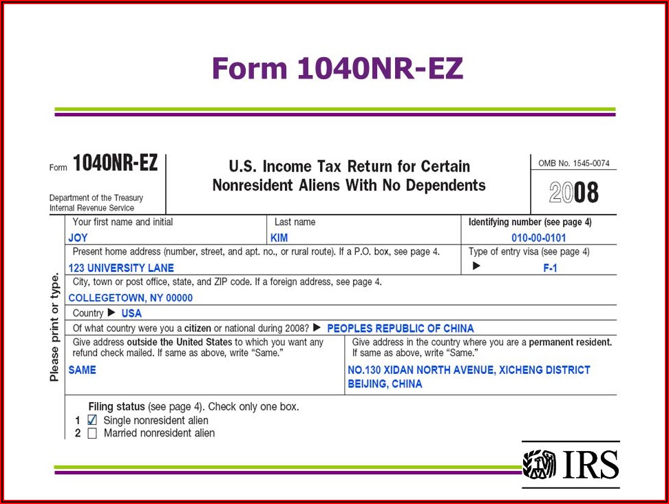 Ez Tax Form 2017 Instructions