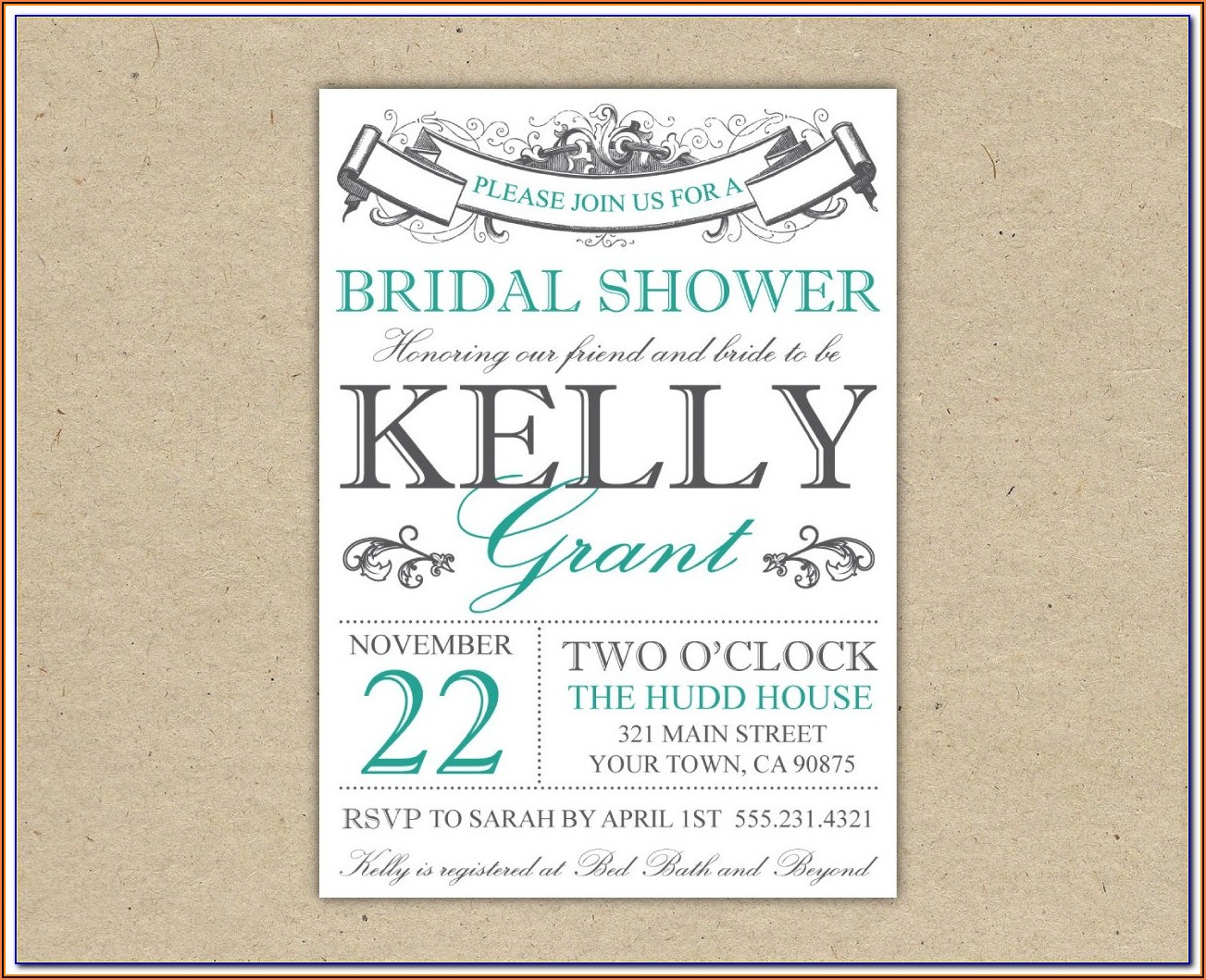 Free Bridal Shower Invitation Templates For Word