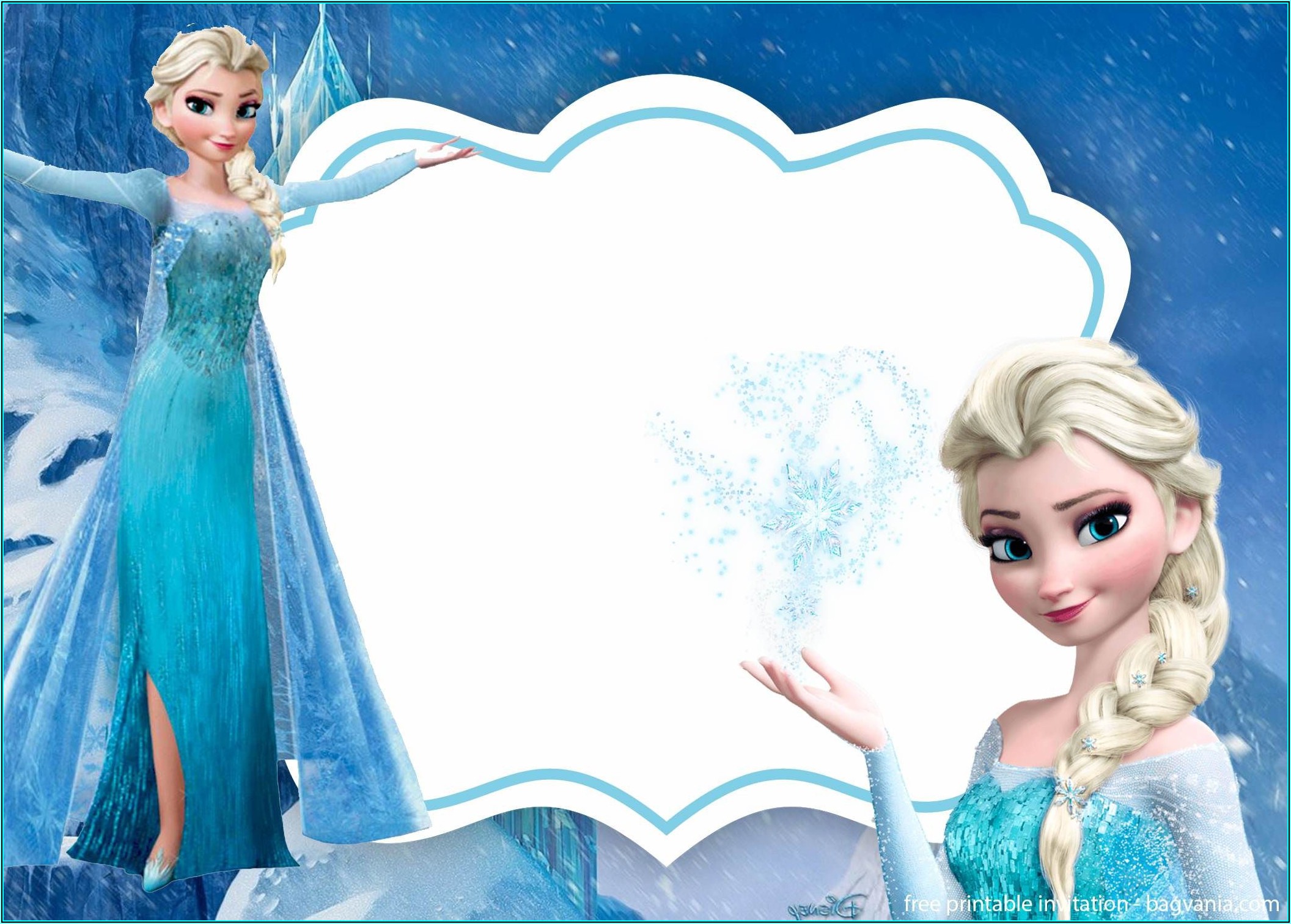 Free Frozen Invitation Template Download