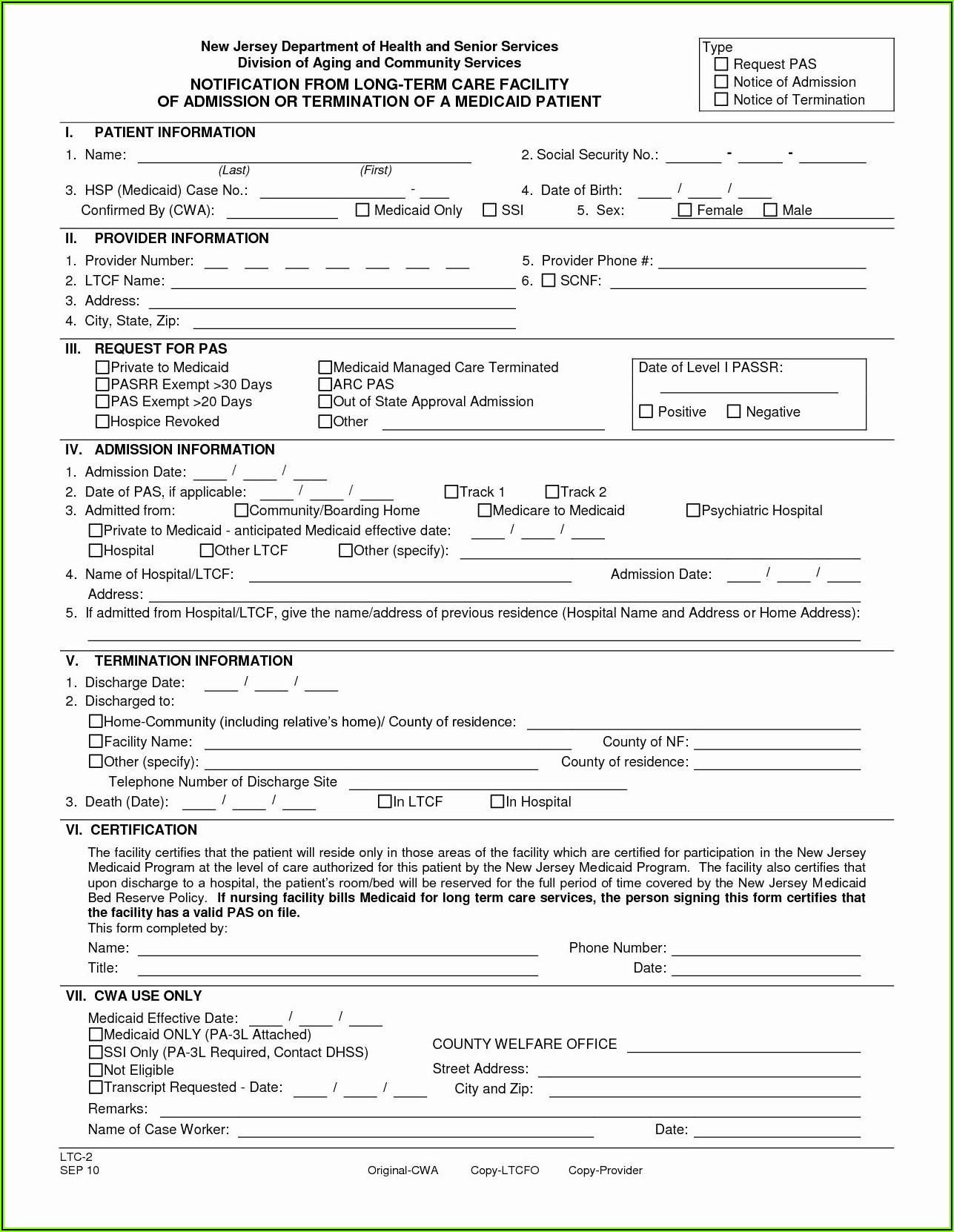 Free Medical Discharge Forms Templates