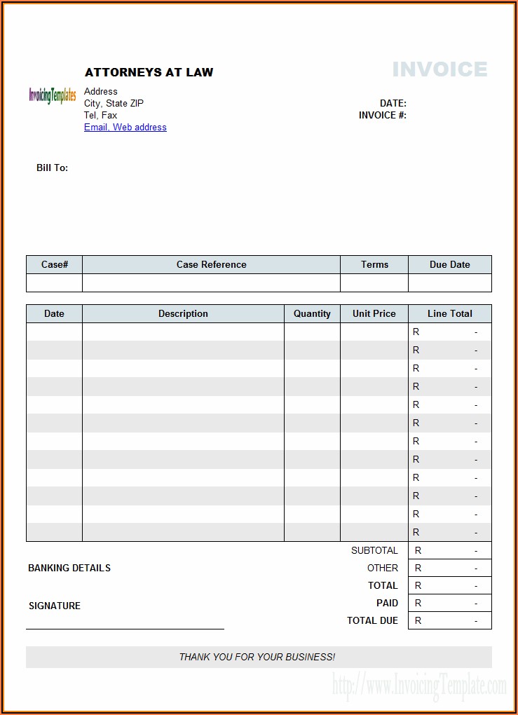 Independent Contractor Invoice Template South Africa