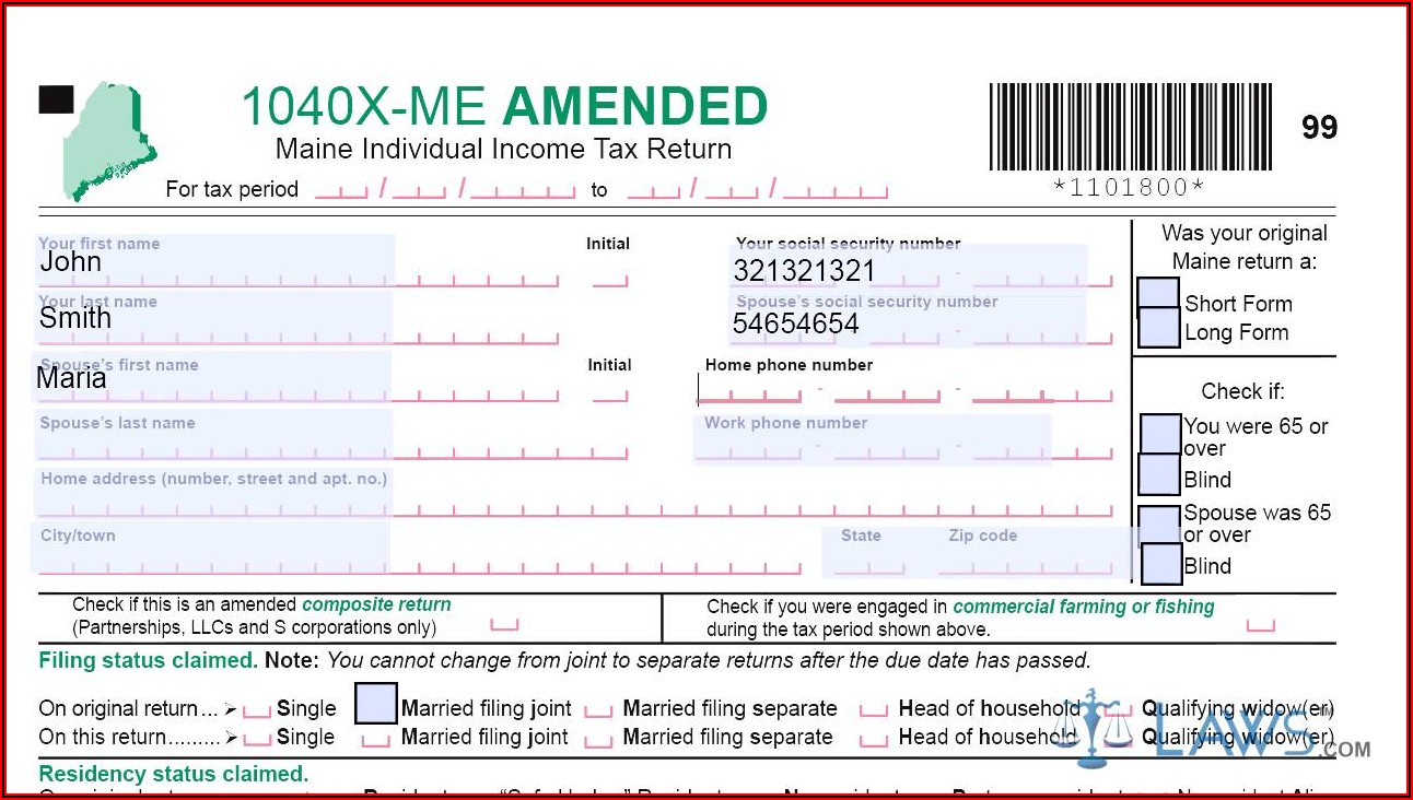 Irs Amended Filing Status