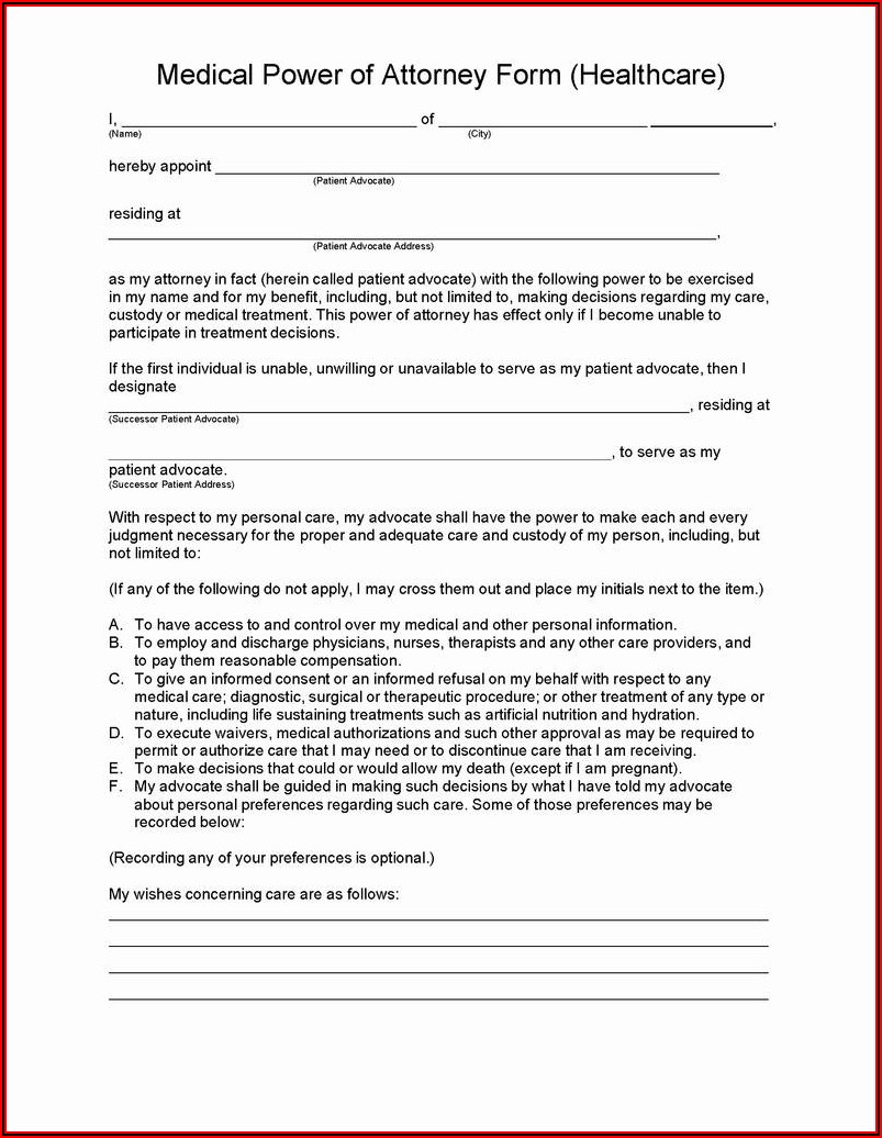 Kansas Durable Power Of Attorney Form Free