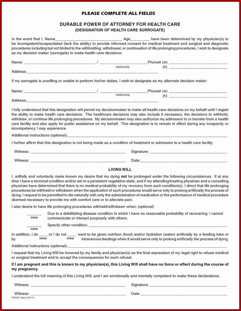Kentucky Full Power Of Attorney Form Free
