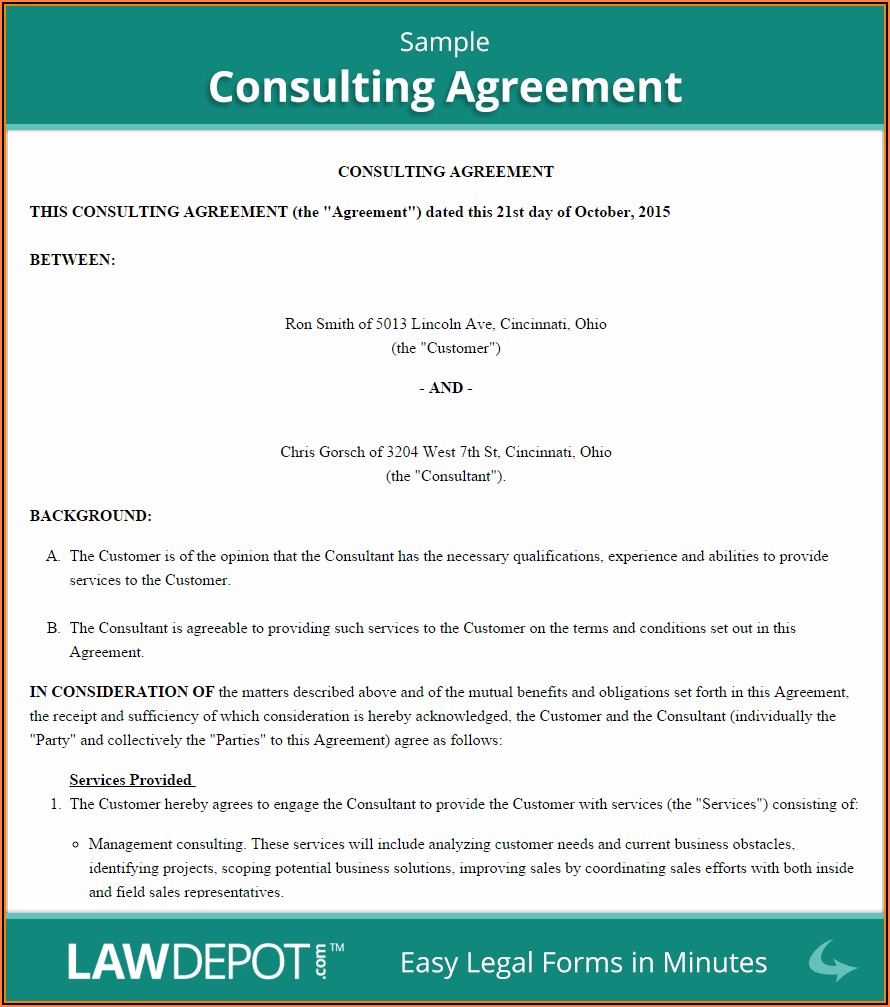 Marketing Consultant Agreement Template