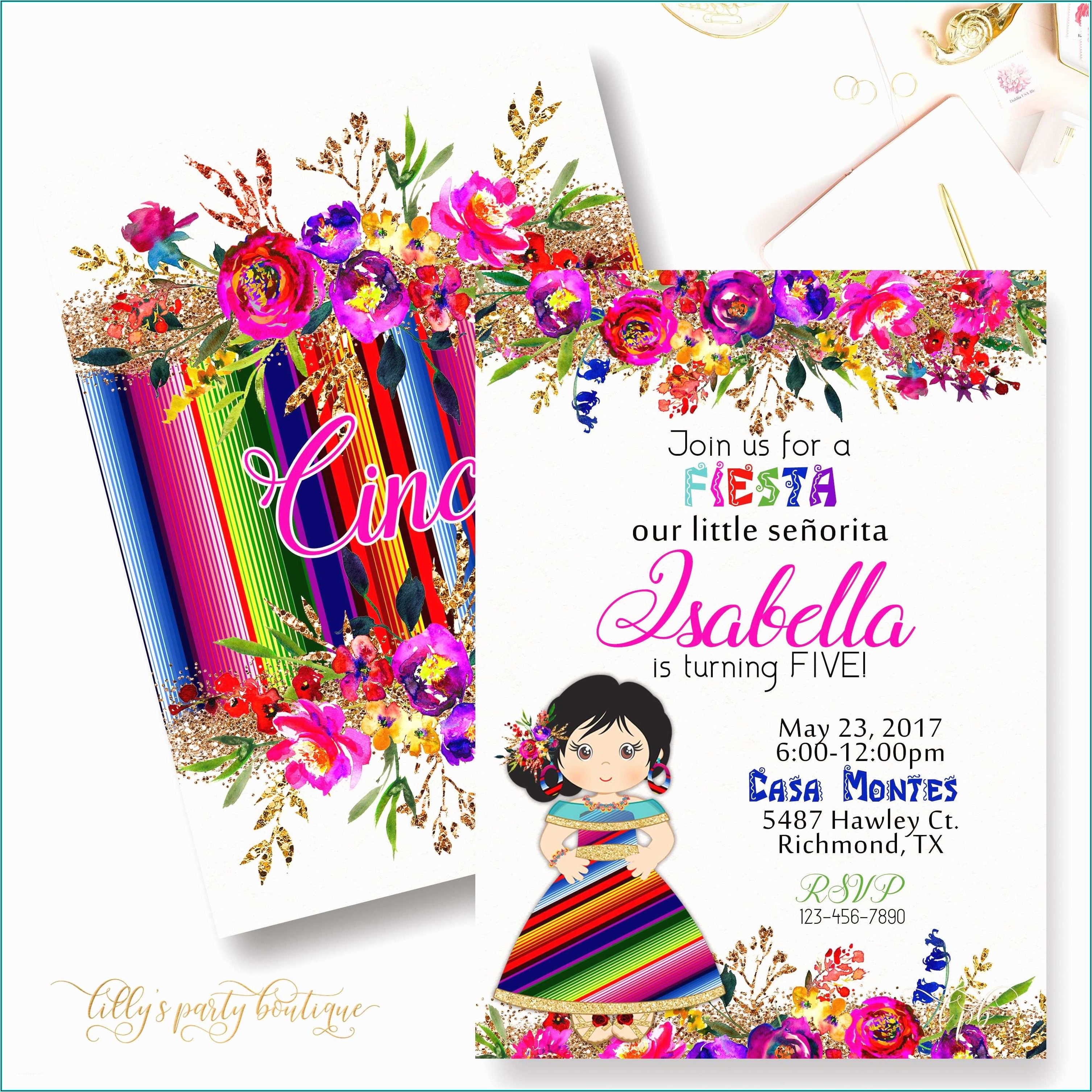Mexican Fiesta Party Invitation Templates Free