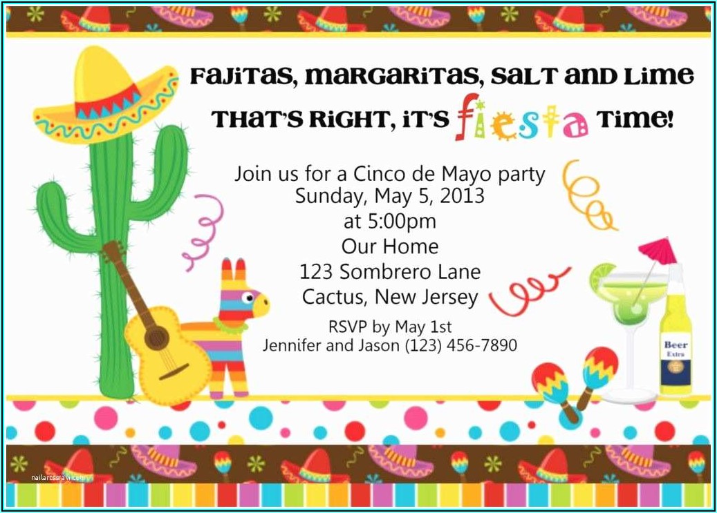 Mexican Themed Party Invitation Templates Free
