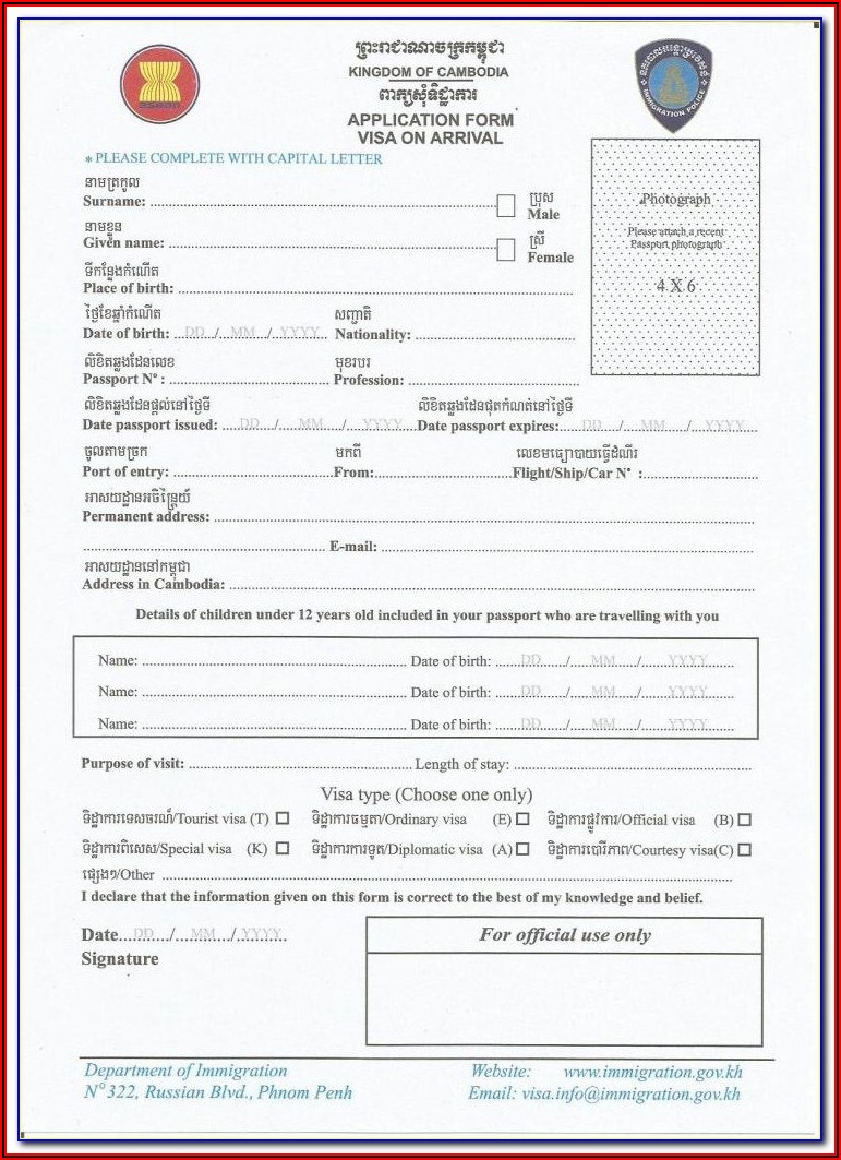 Nigeria Visa Application Form Kenya