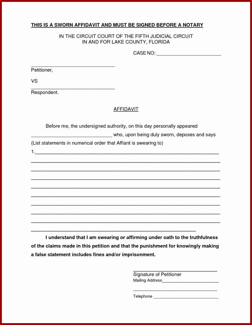 Notary Template Texas