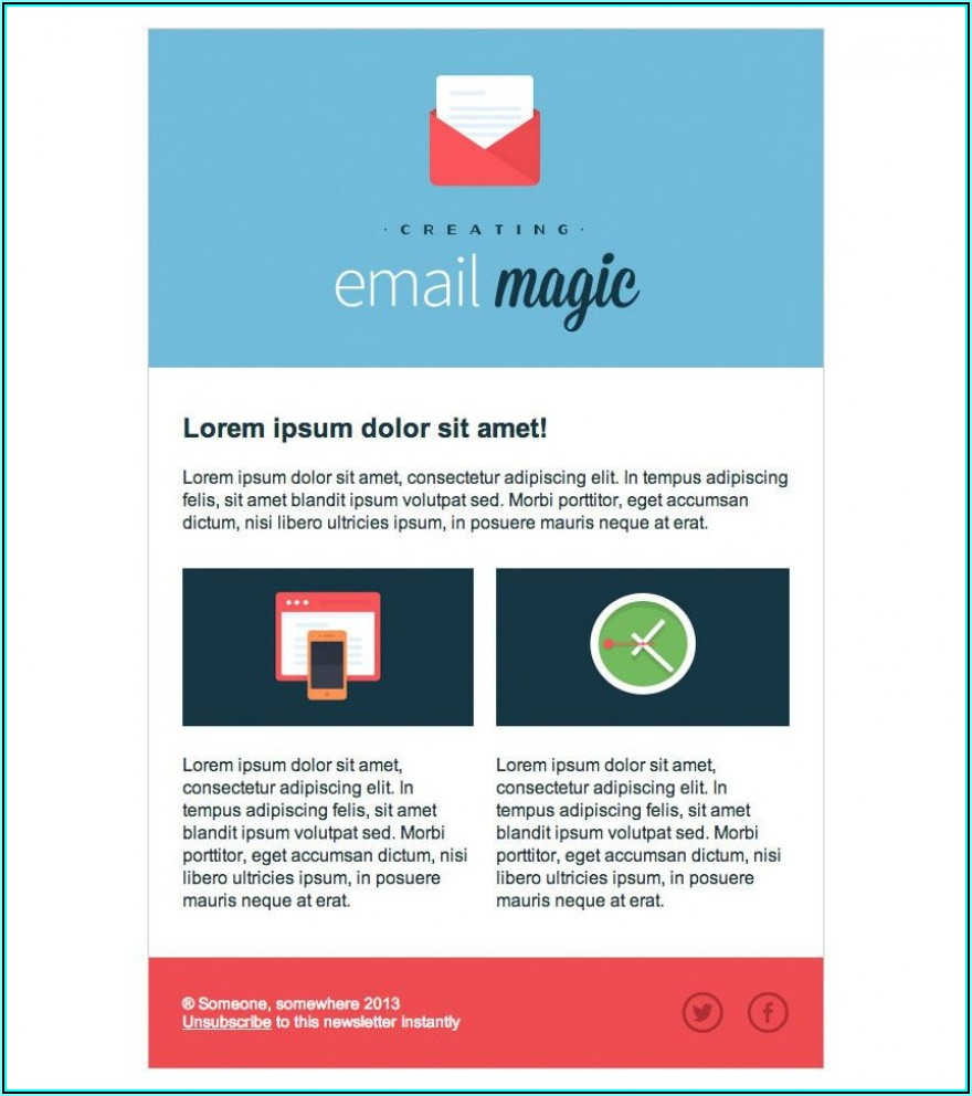 Outlook Html Email Template