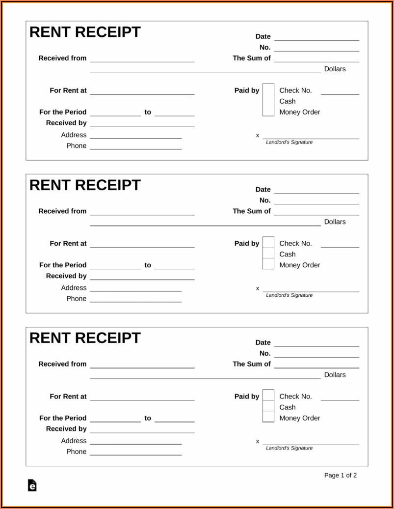 Receipt Template Fillable Pdf Template 2 Resume Examples N8VZ15AYwe