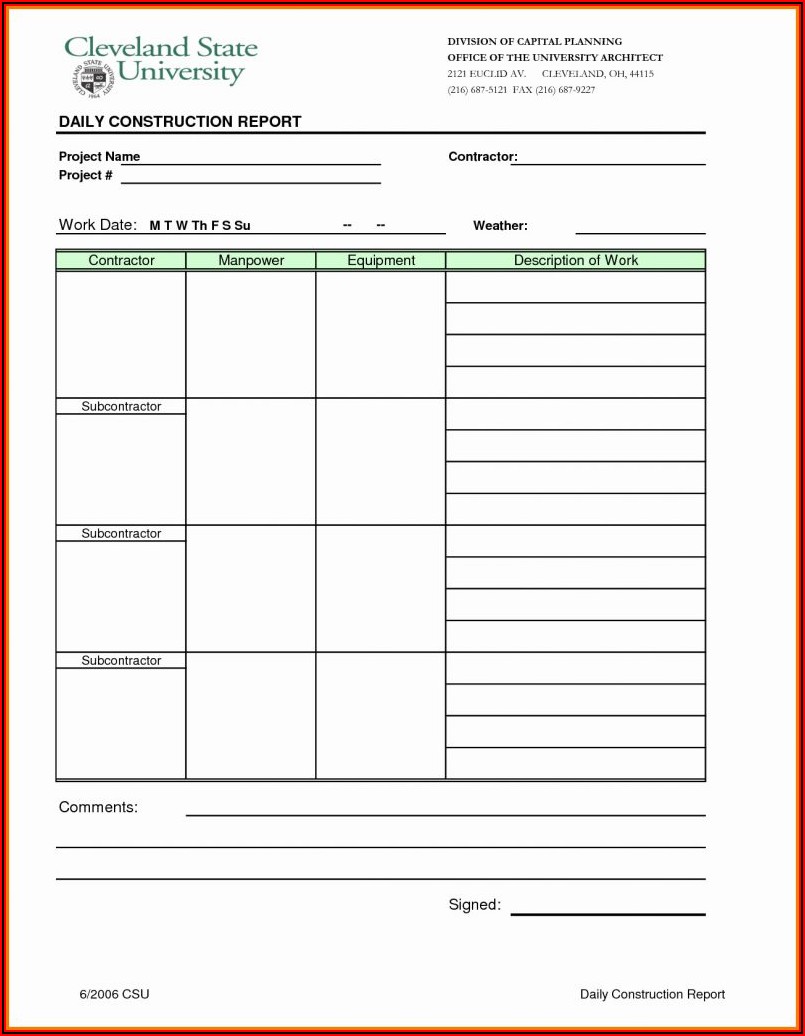 Simple Expense Report Form Excel