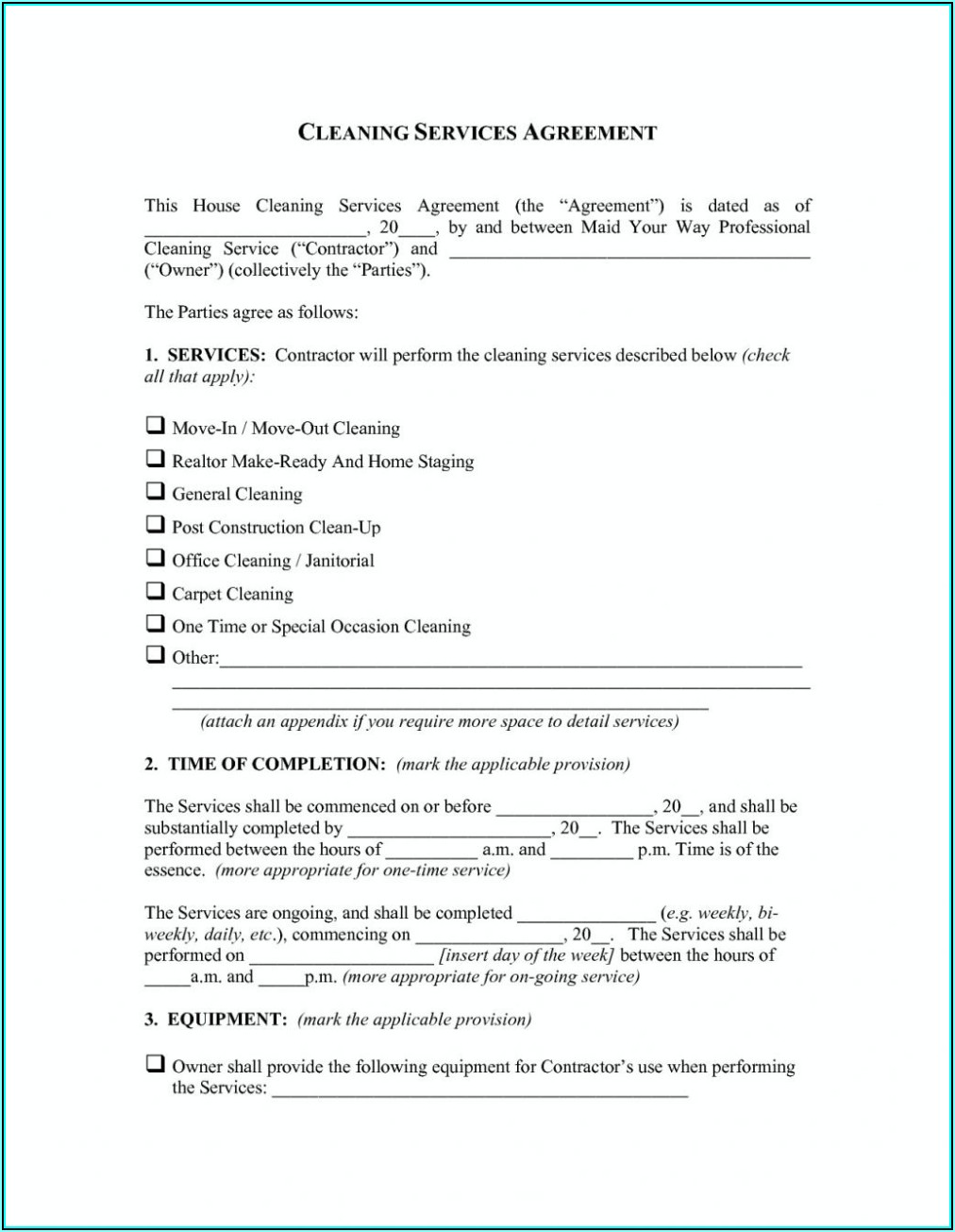 Small Business Partnership Agreement Free Template