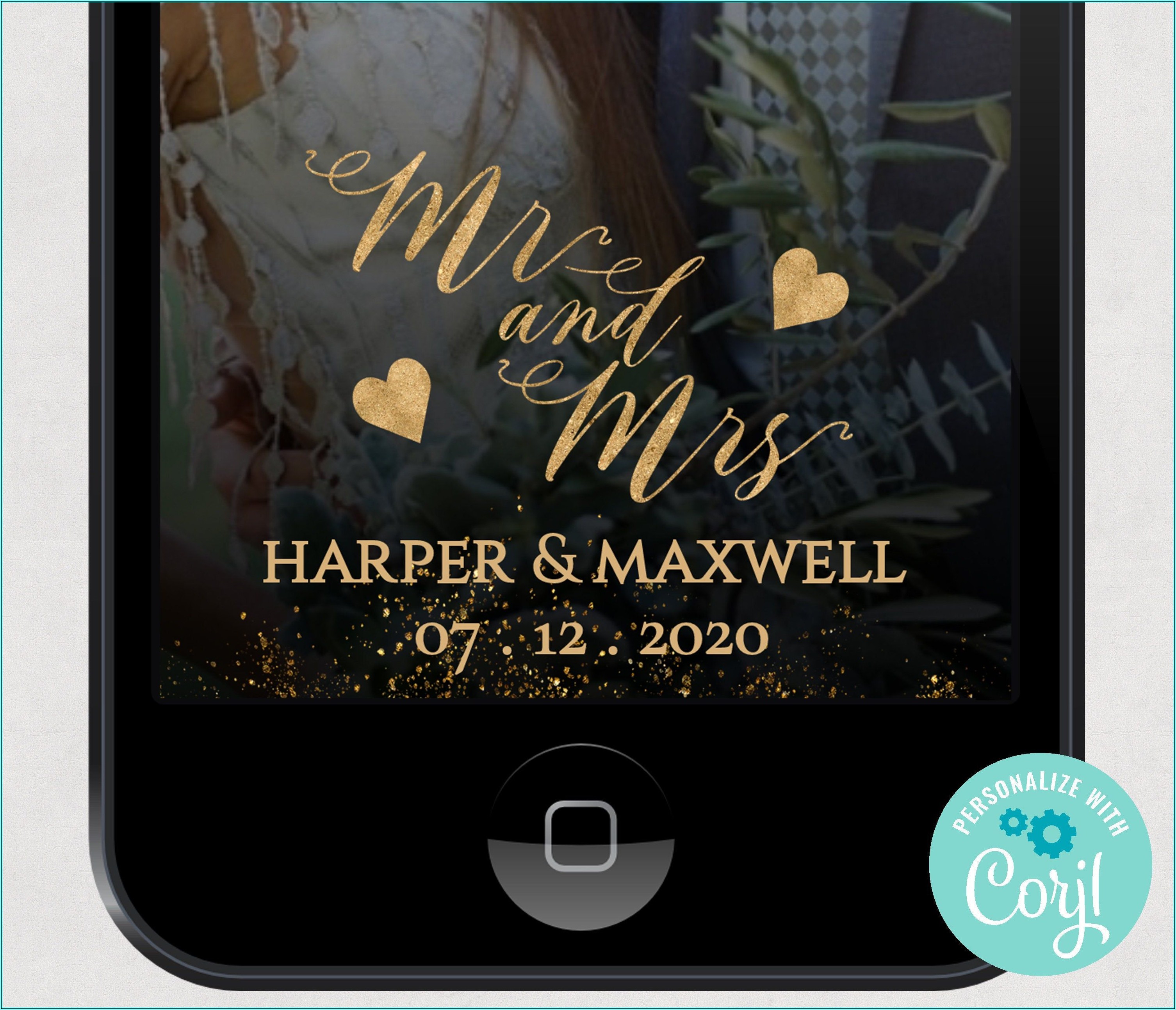 Snapchat Wedding Geofilter Template