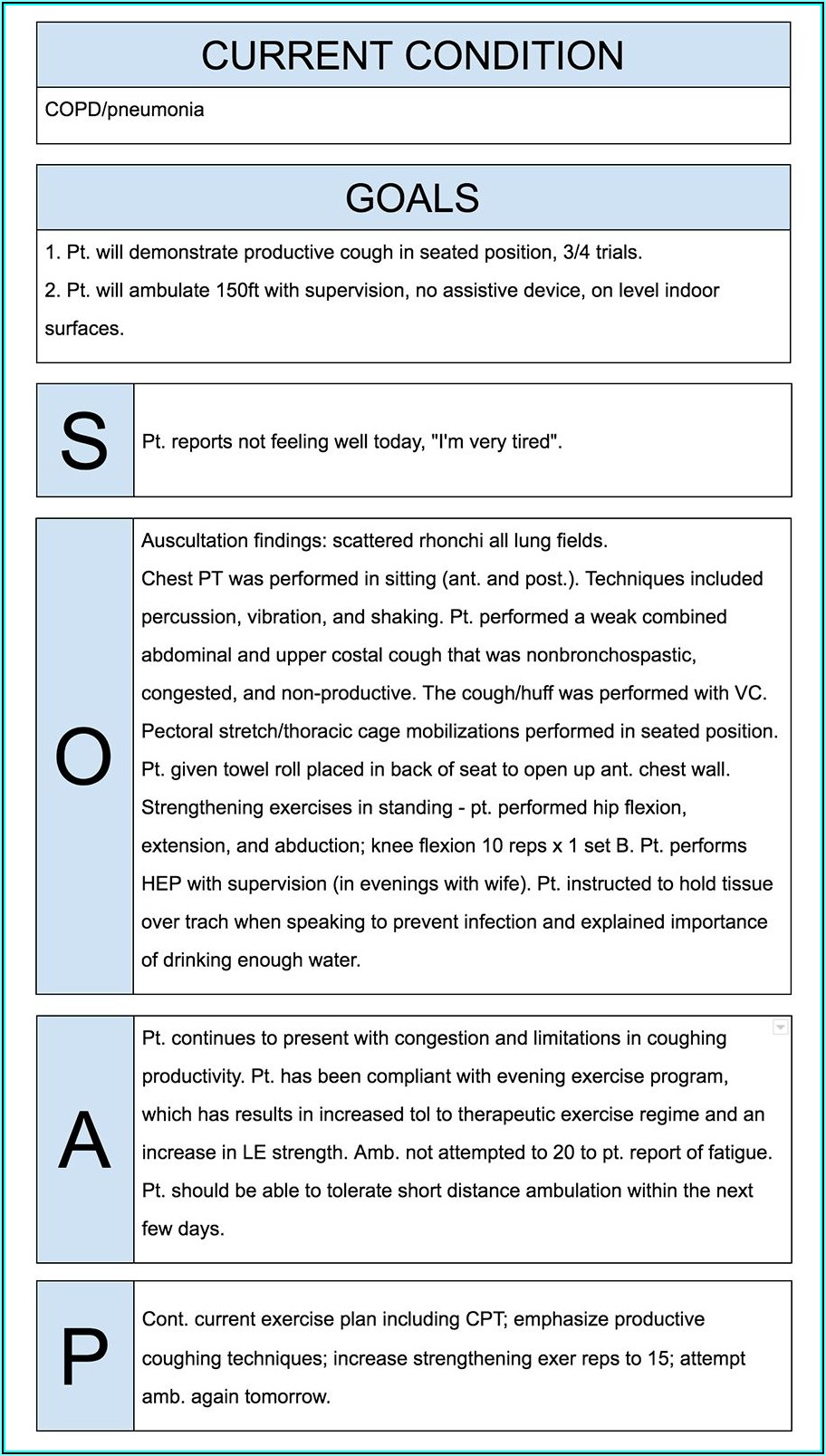 Soap Note Template Therapist