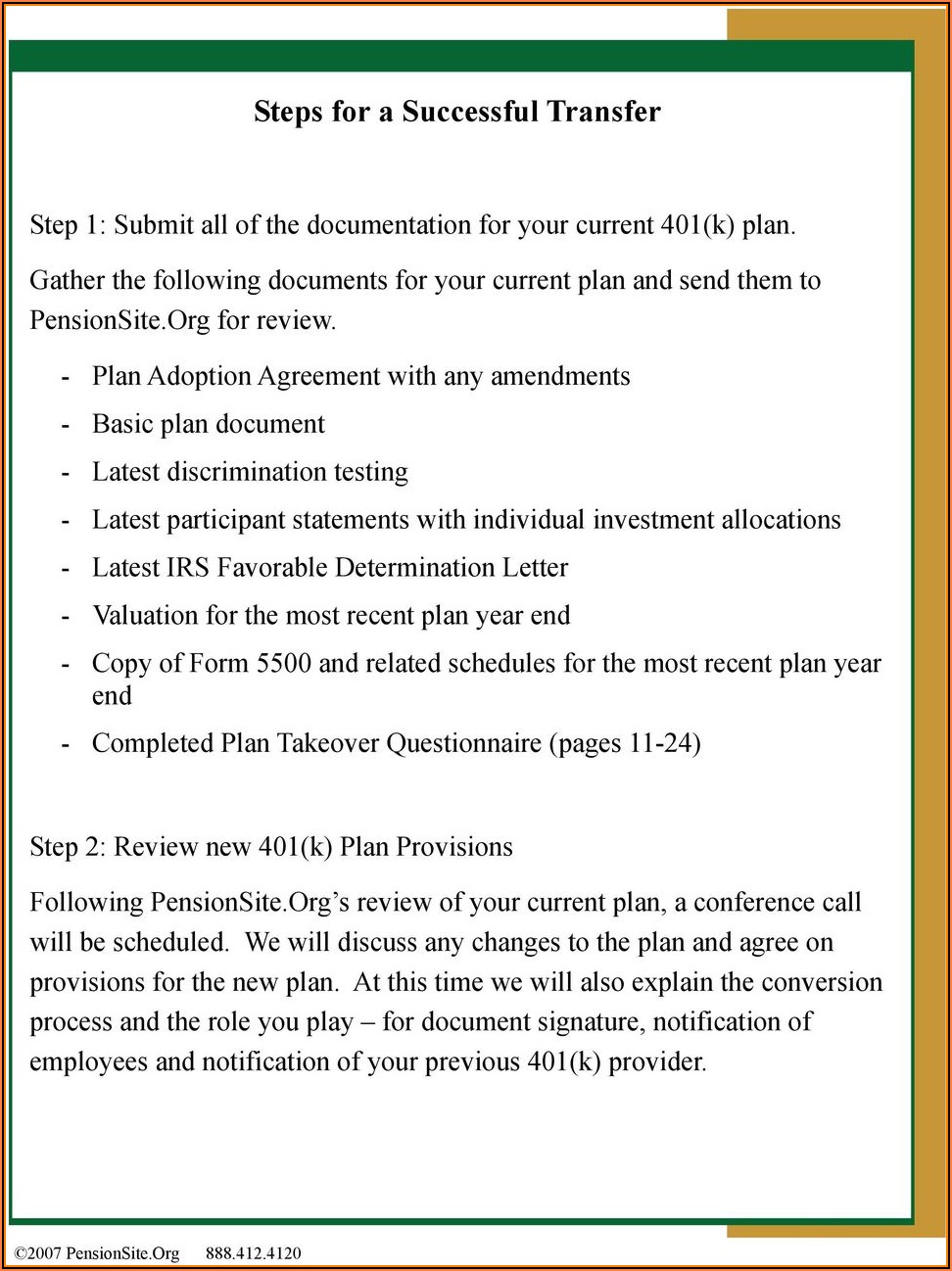 Solo 401 K Plan Document Template