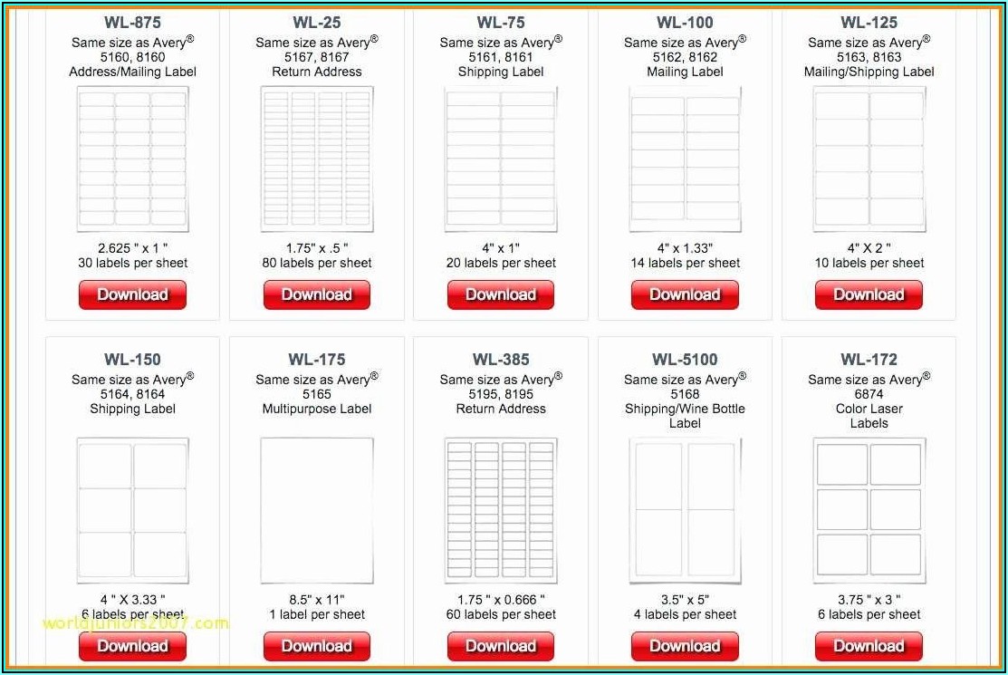 Staples Labels Template 5163