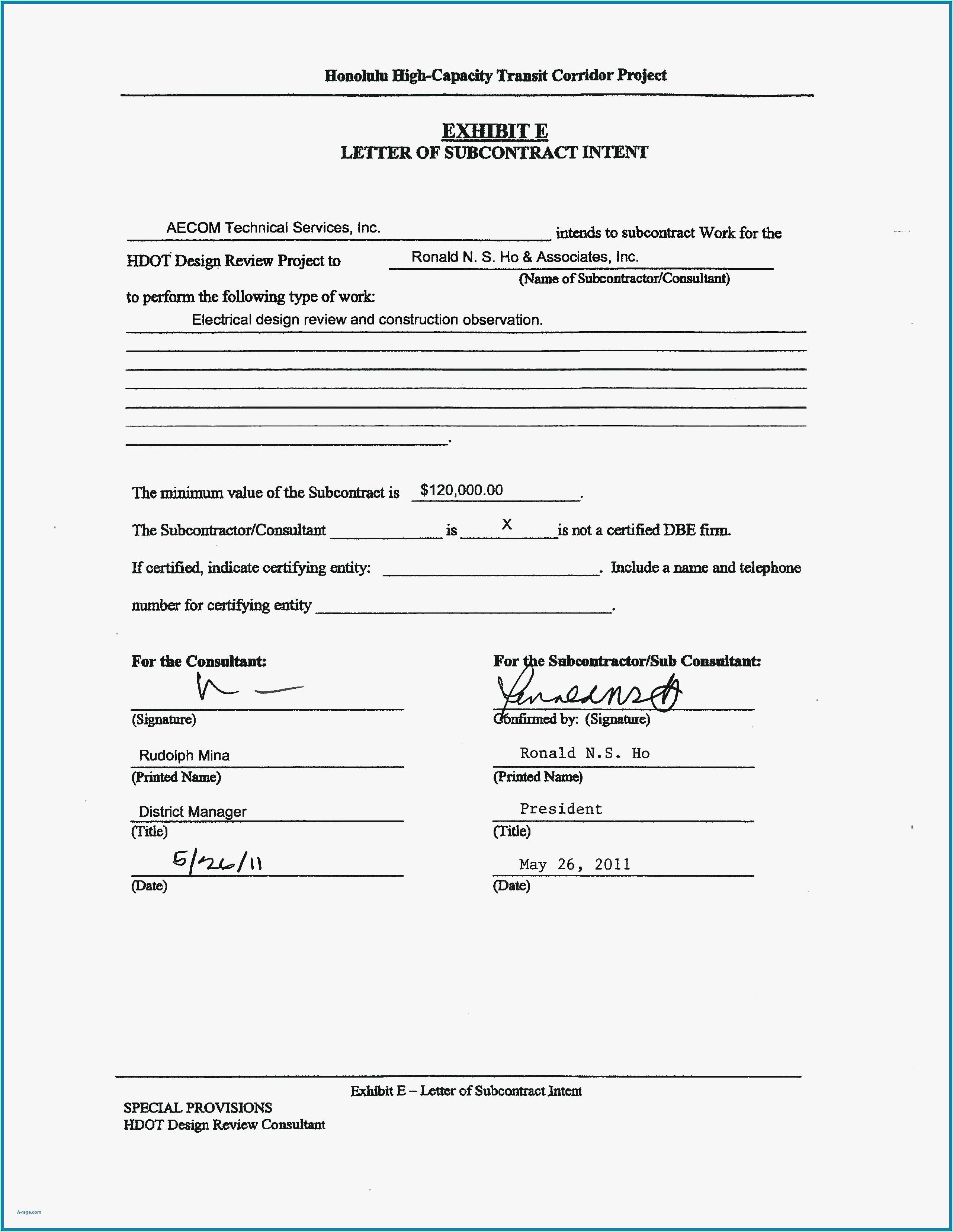Subcontractor Agreement Template For Professional Services