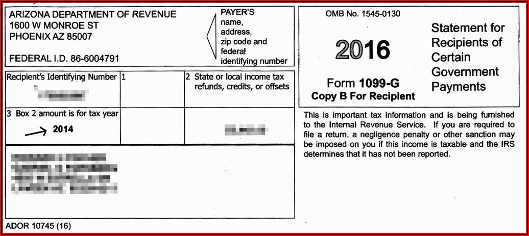 Tax Return 1099 Form