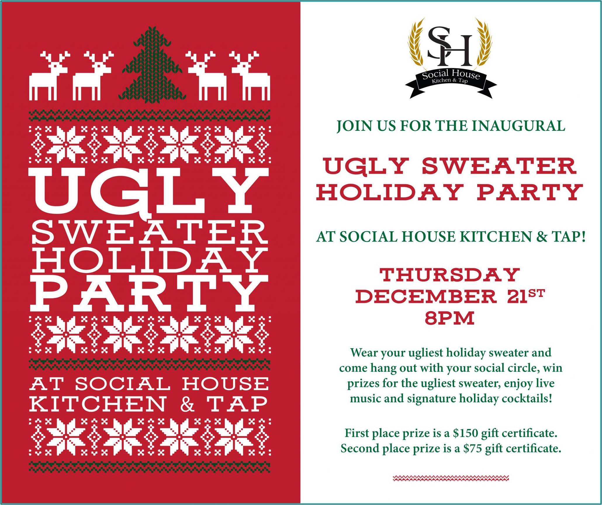 Ugly Sweater Party Invite Template