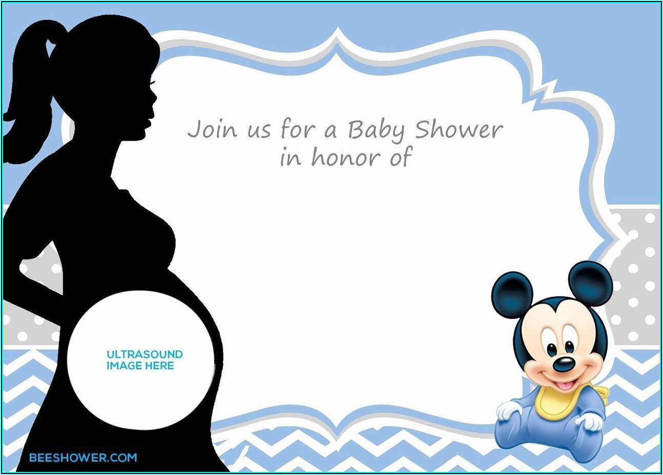 Ultrasound Baby Shower Invitation Template Free