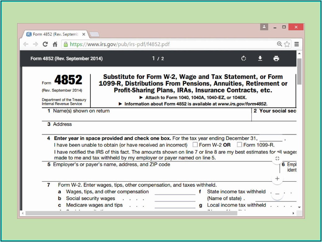 1099 Form 2014 Fillable Free
