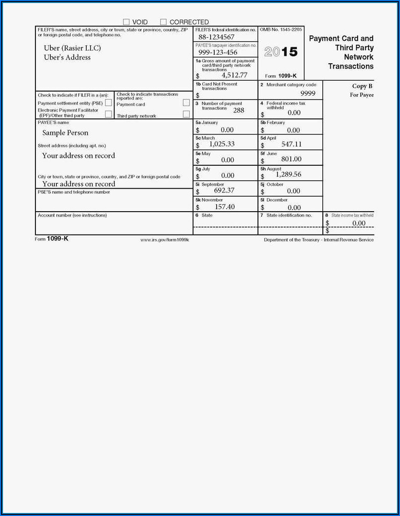 2017 Form 1099 Misc Fillable