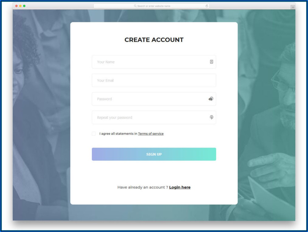 Css Templates For Registration Form Free Download