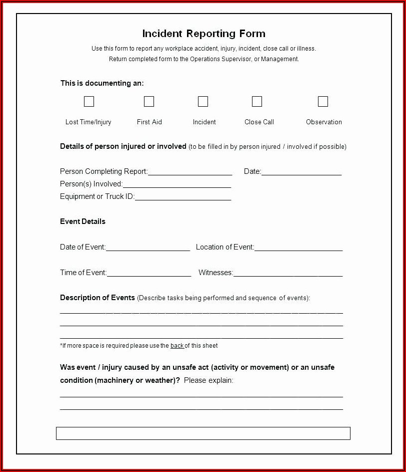 Disaster Recovery Incident Report Template