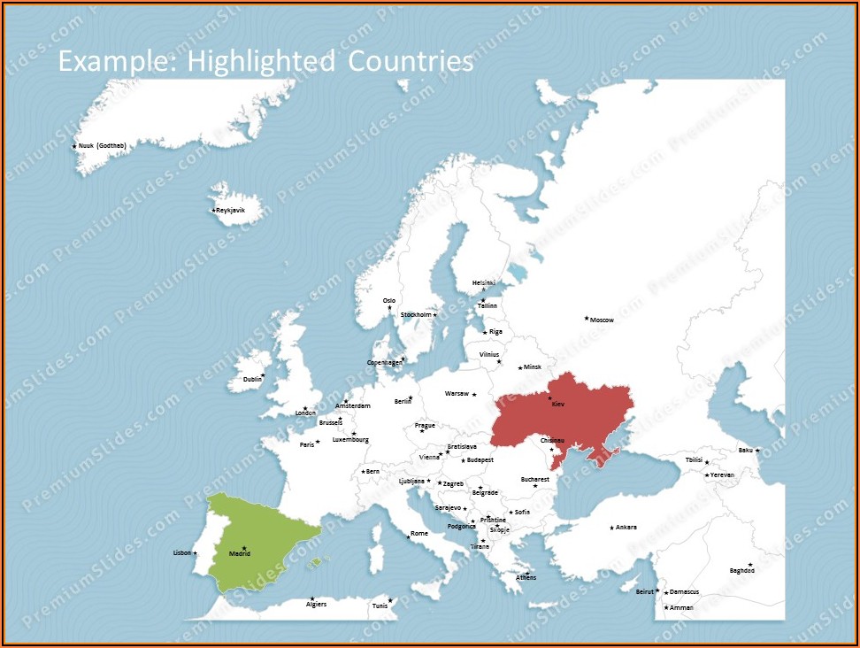 Editable Powerpoint Map Of Europe