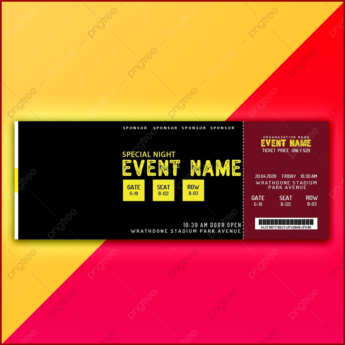 Event Ticket Template Download