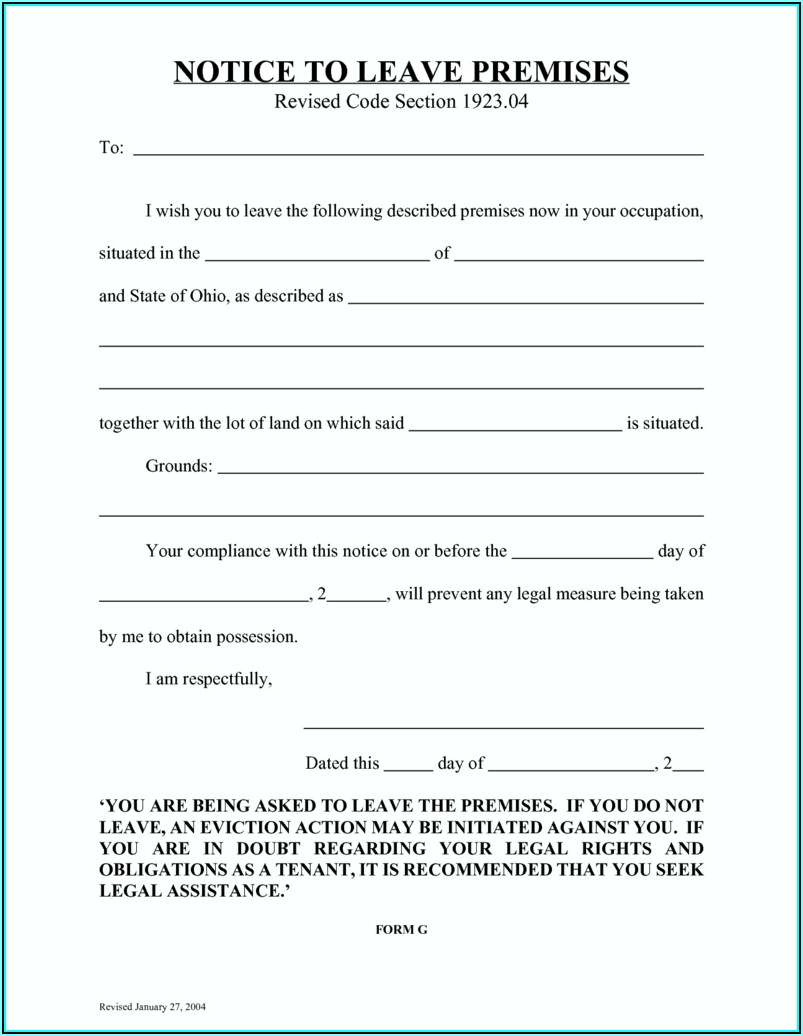 Free 3 Day Eviction Notice Form Texas