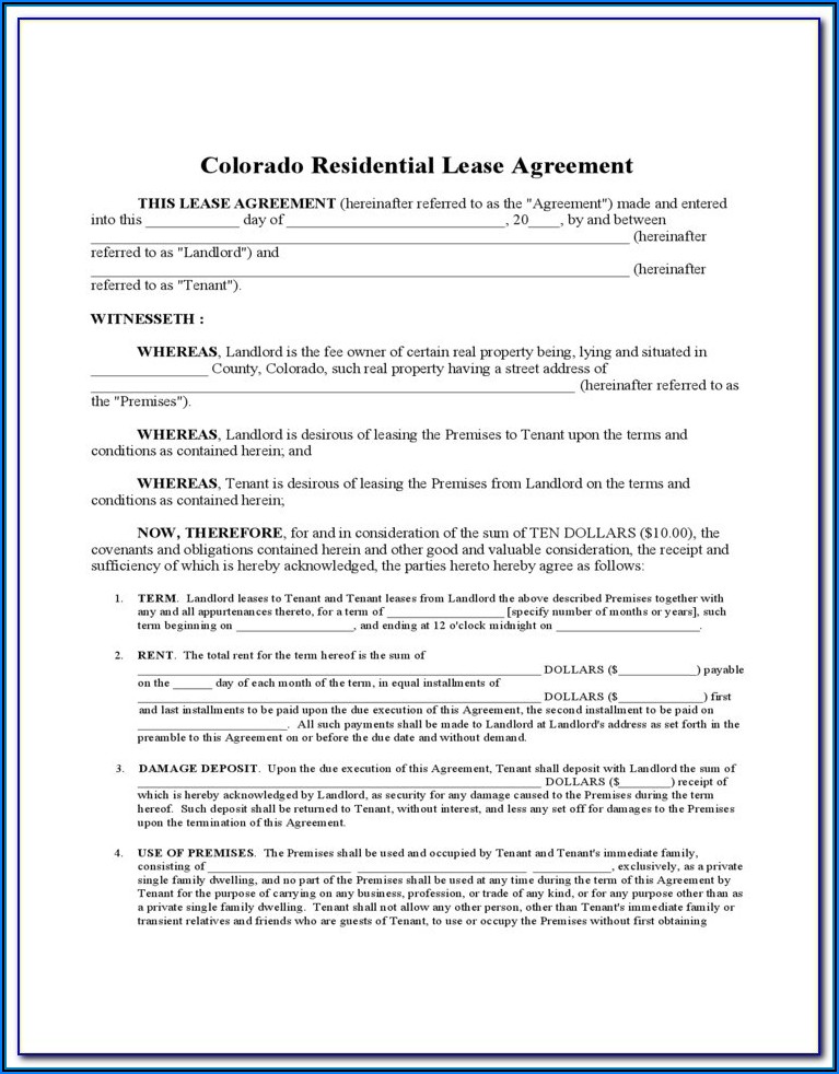 Hawaii Residential Lease Agreement Form Free