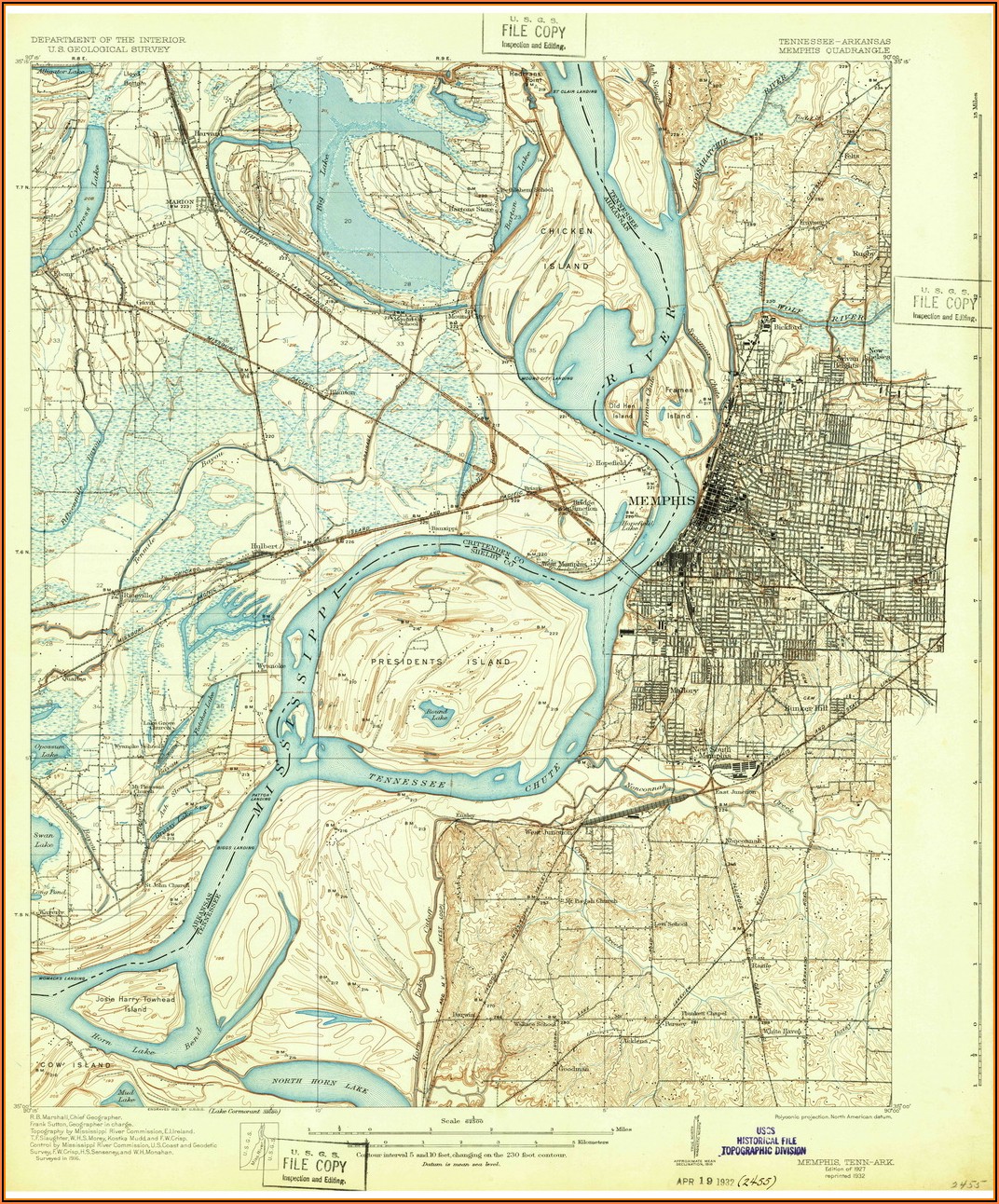 Historic Maps Of Memphis Tn