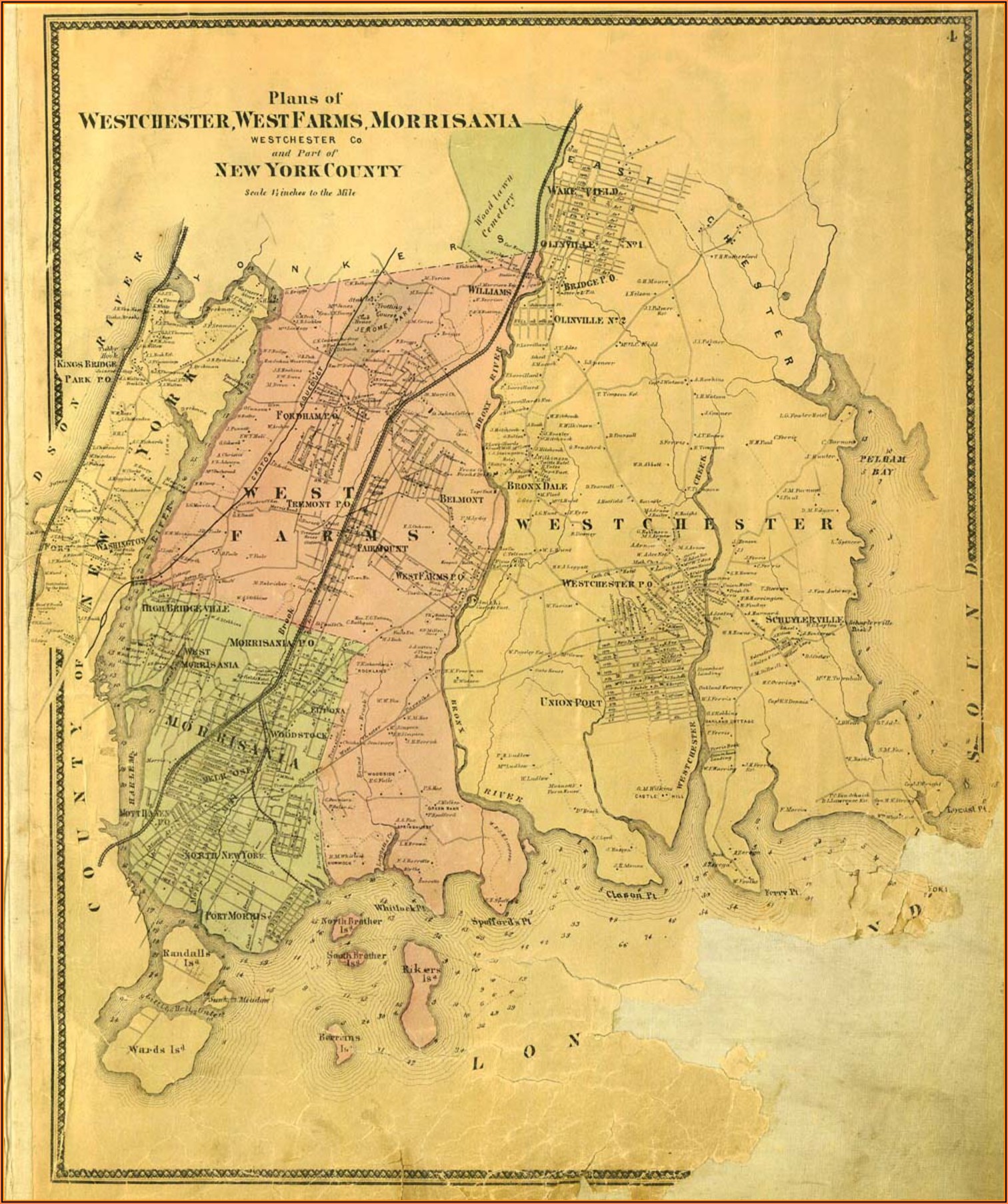 Historic Maps Of The Bronx