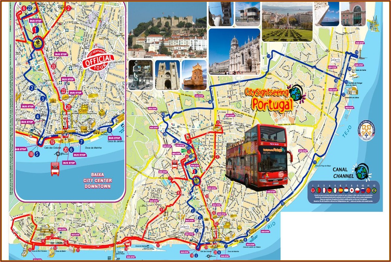 Hop On Hop Off Porto Red Bus Map