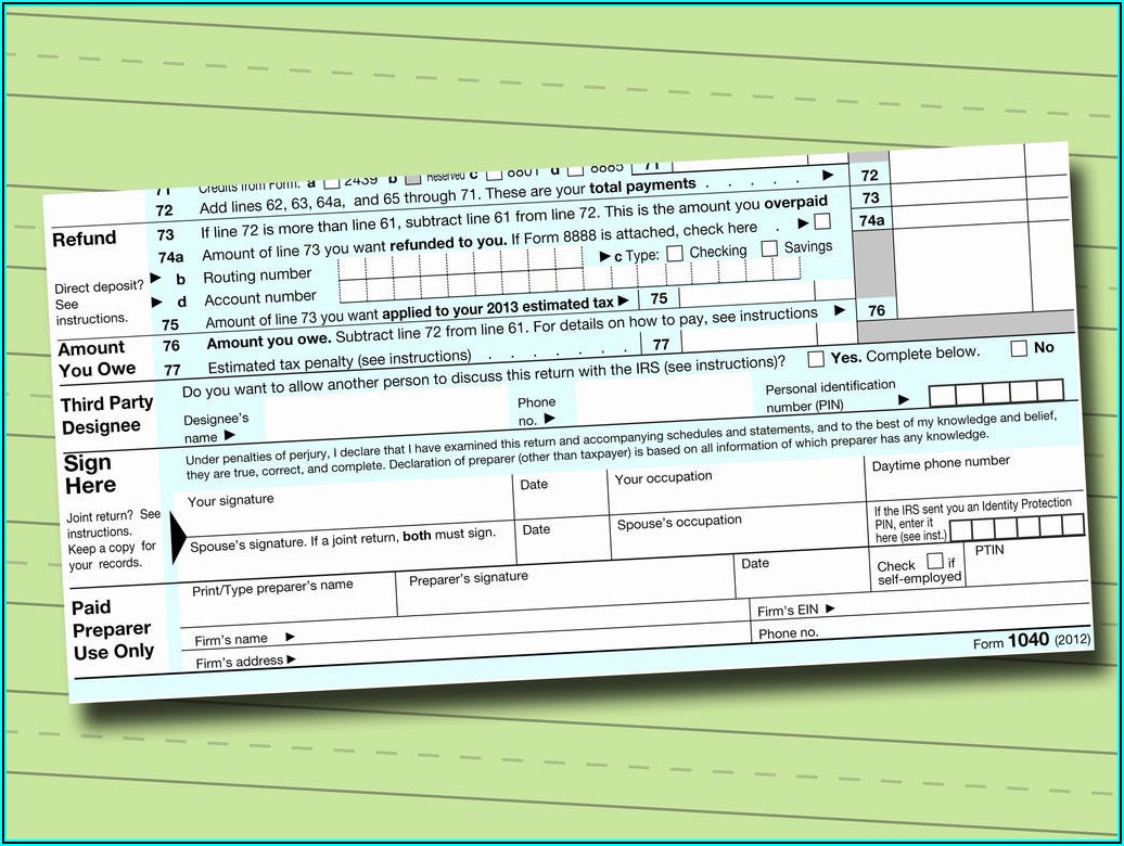 Irs Fillable Form 1040