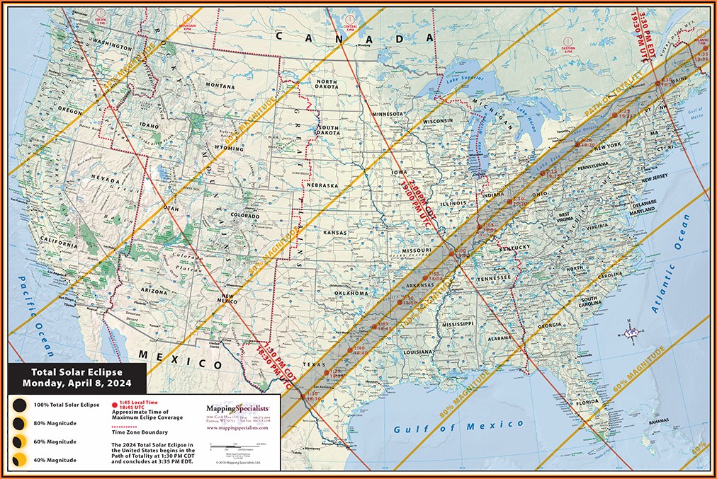 Laminated United States Road Map