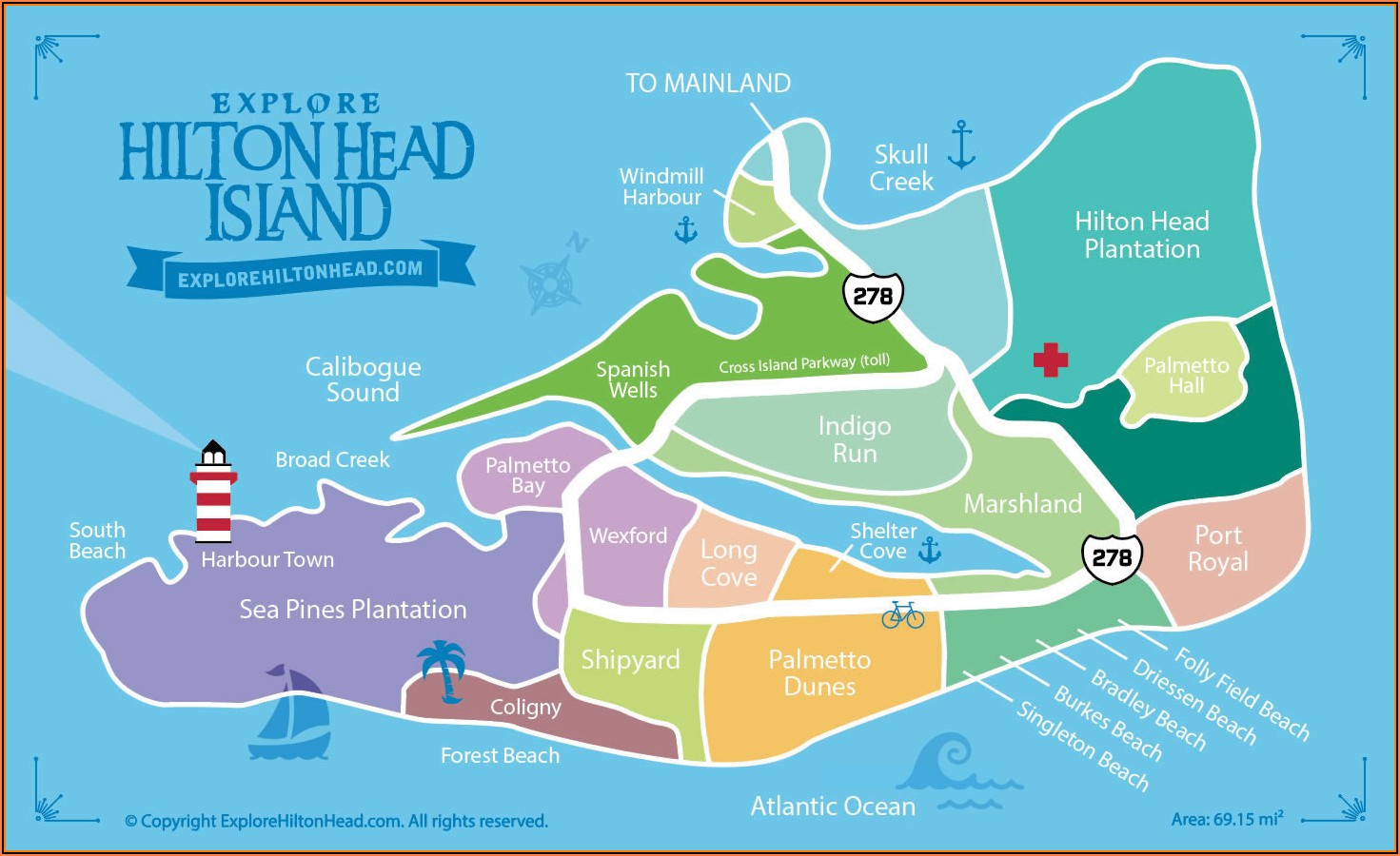 Map Of Hilton Head Island Golf Courses