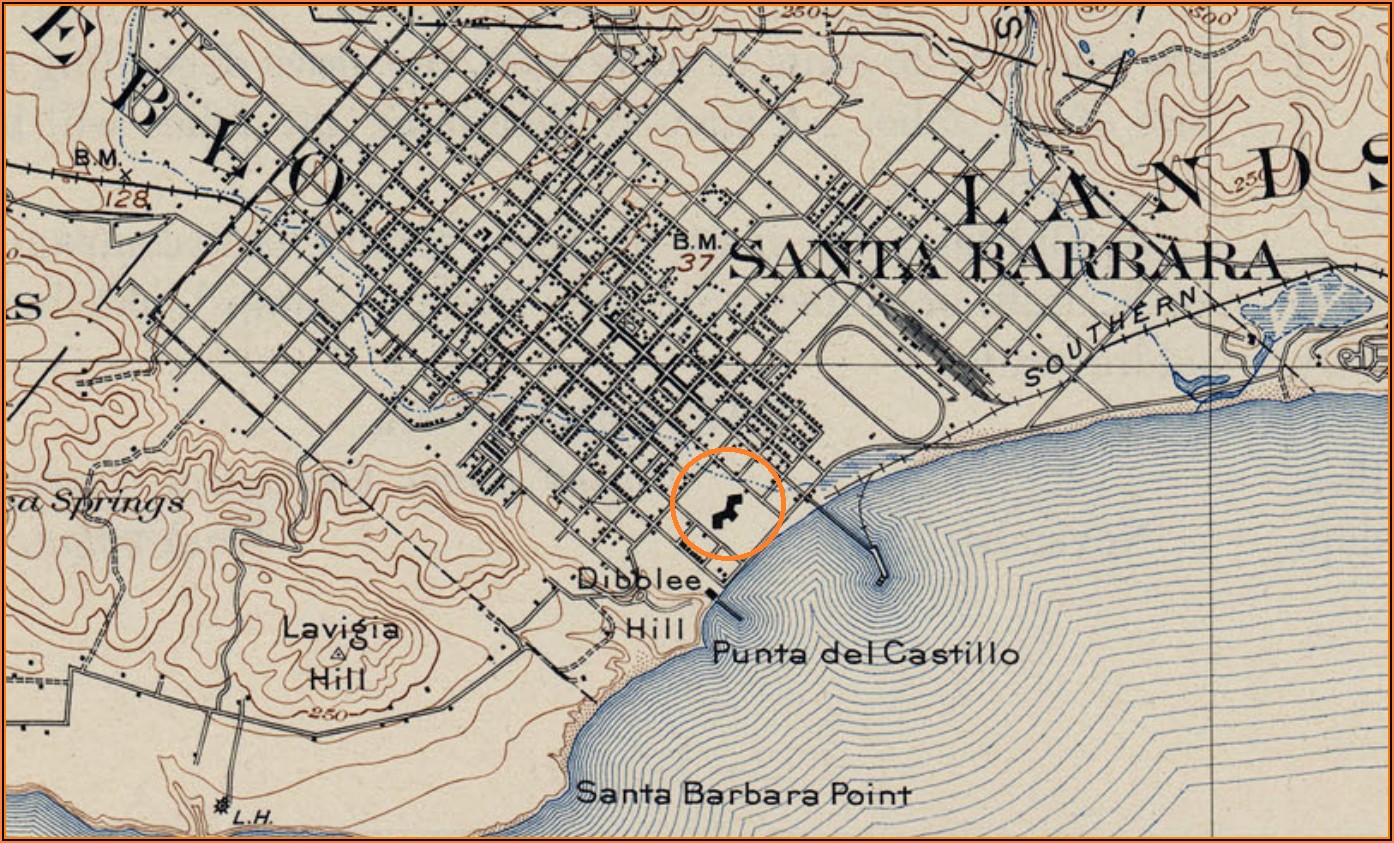 Map Of Hotels In Santa Barbara